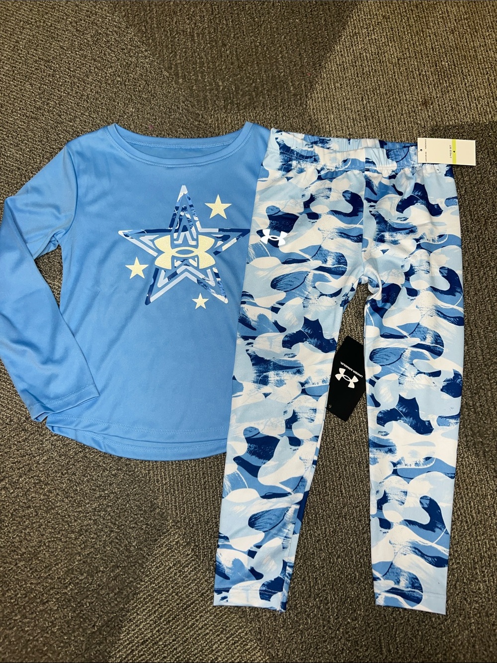 Under Armour Girls Top with Leggings 4 NWT